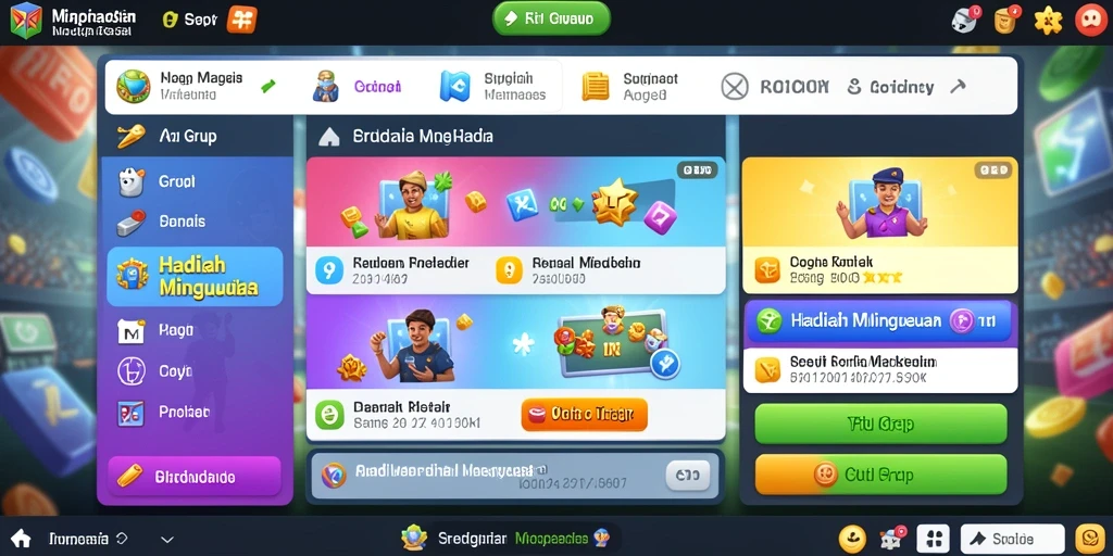 Grafik kemajuan keuangan yang menarik.